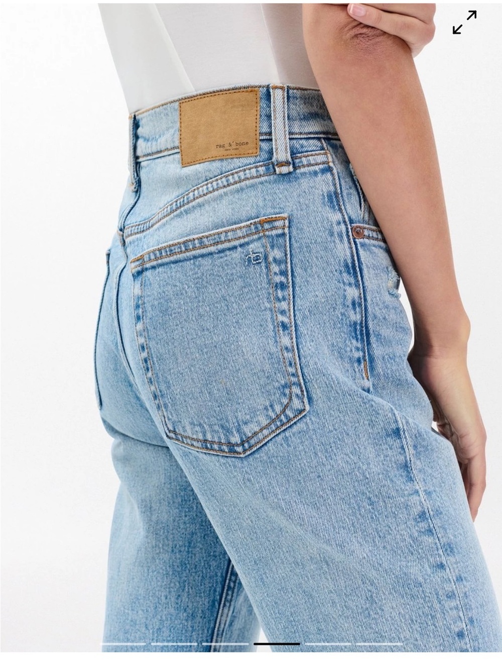 Rag & Bone Harlow Ankle Straight Jean Size 29 - Picture 4 of 11